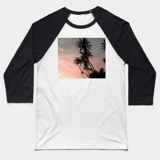 Sunset palmtrees Baseball T-Shirt